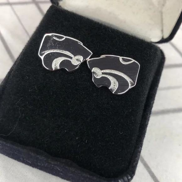 NWT Kansas State wildcats earrings - Picture 2 of 3